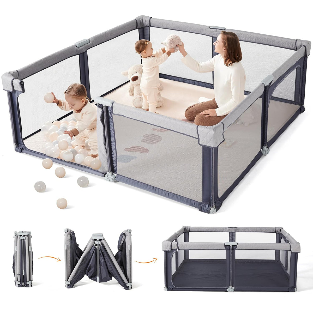 Baby Playing Playpen Indoor