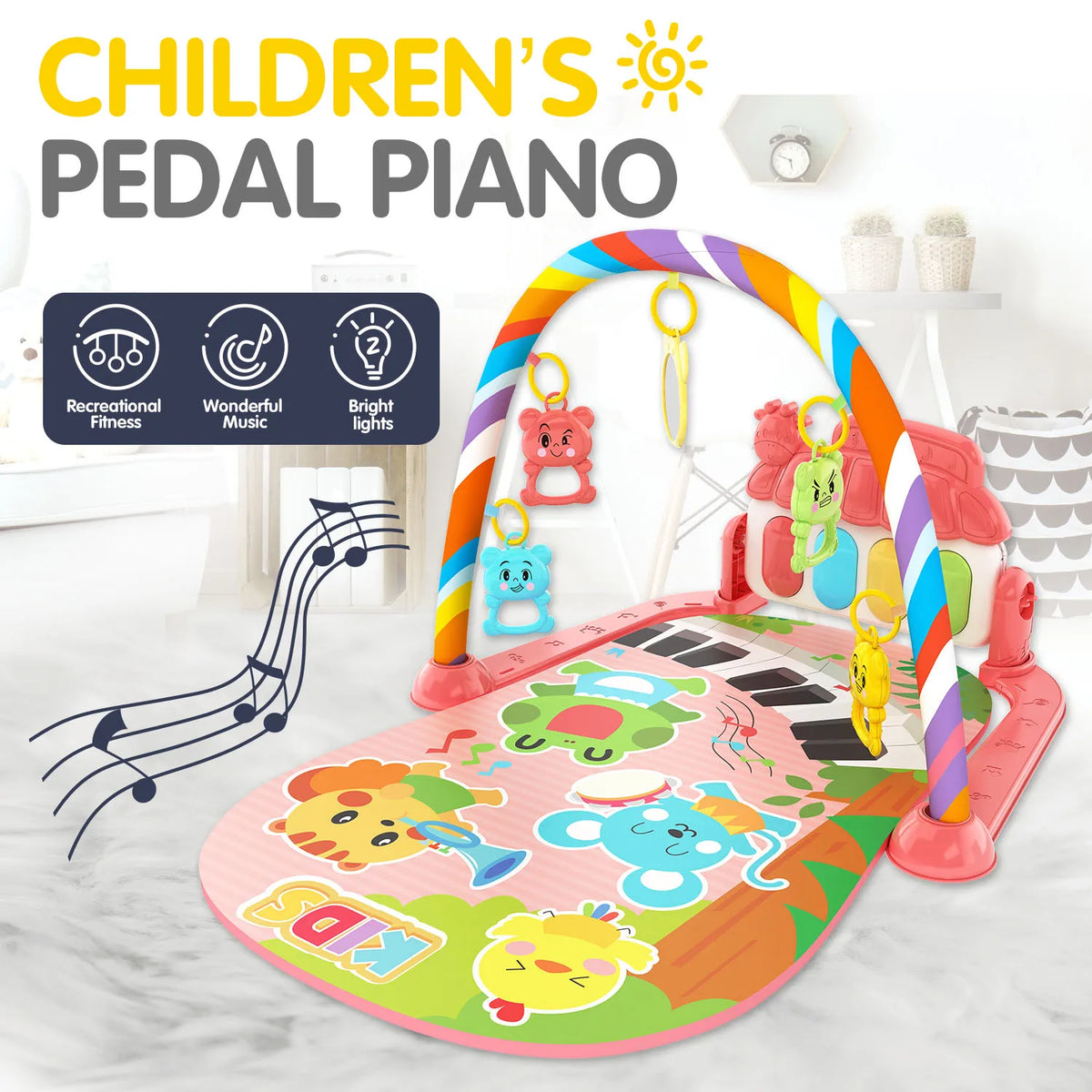 Children's pedal piano crawling mat