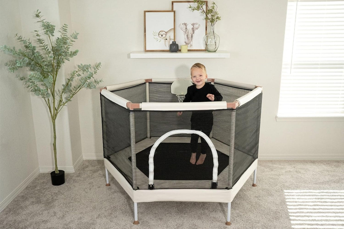 Aesthetic Indoor and Outdoor Toddler Trampoline
