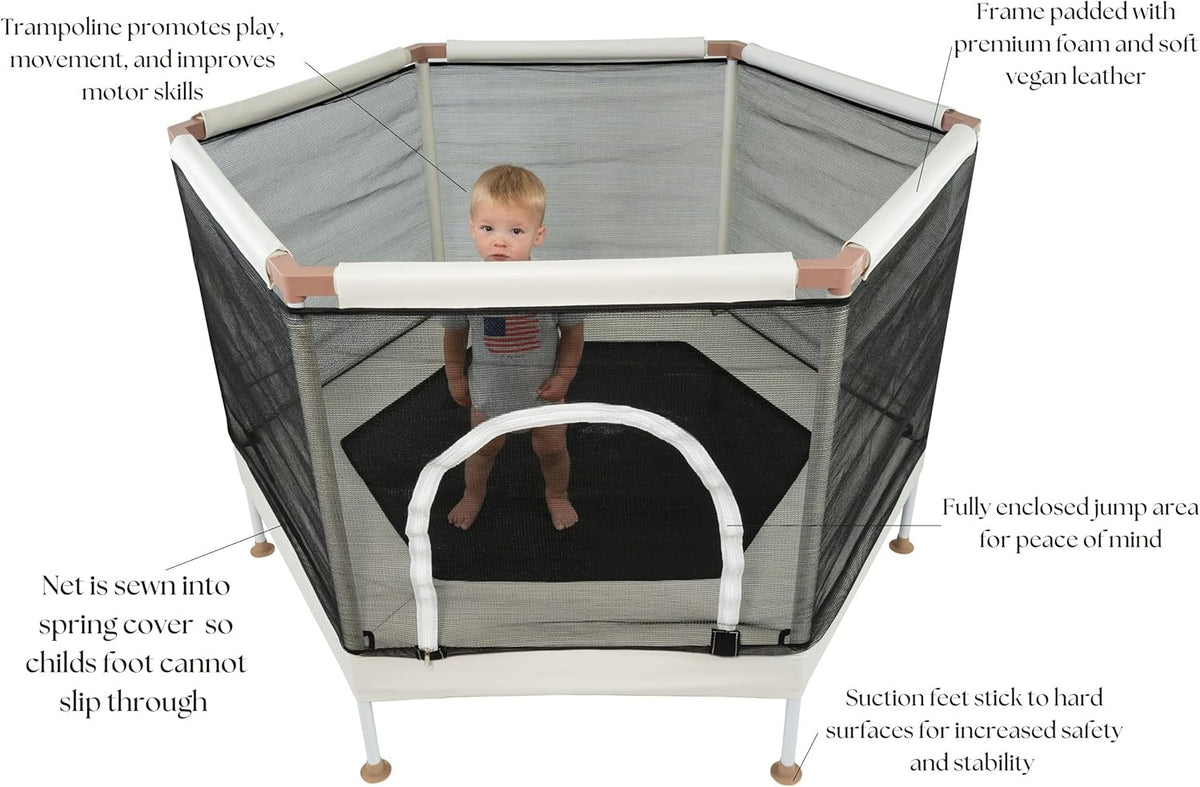 Aesthetic Indoor and Outdoor Toddler Trampoline