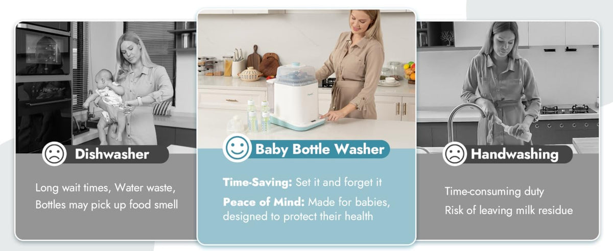 Papablic™ Baby Bottle Washer Steriliser and Dryer