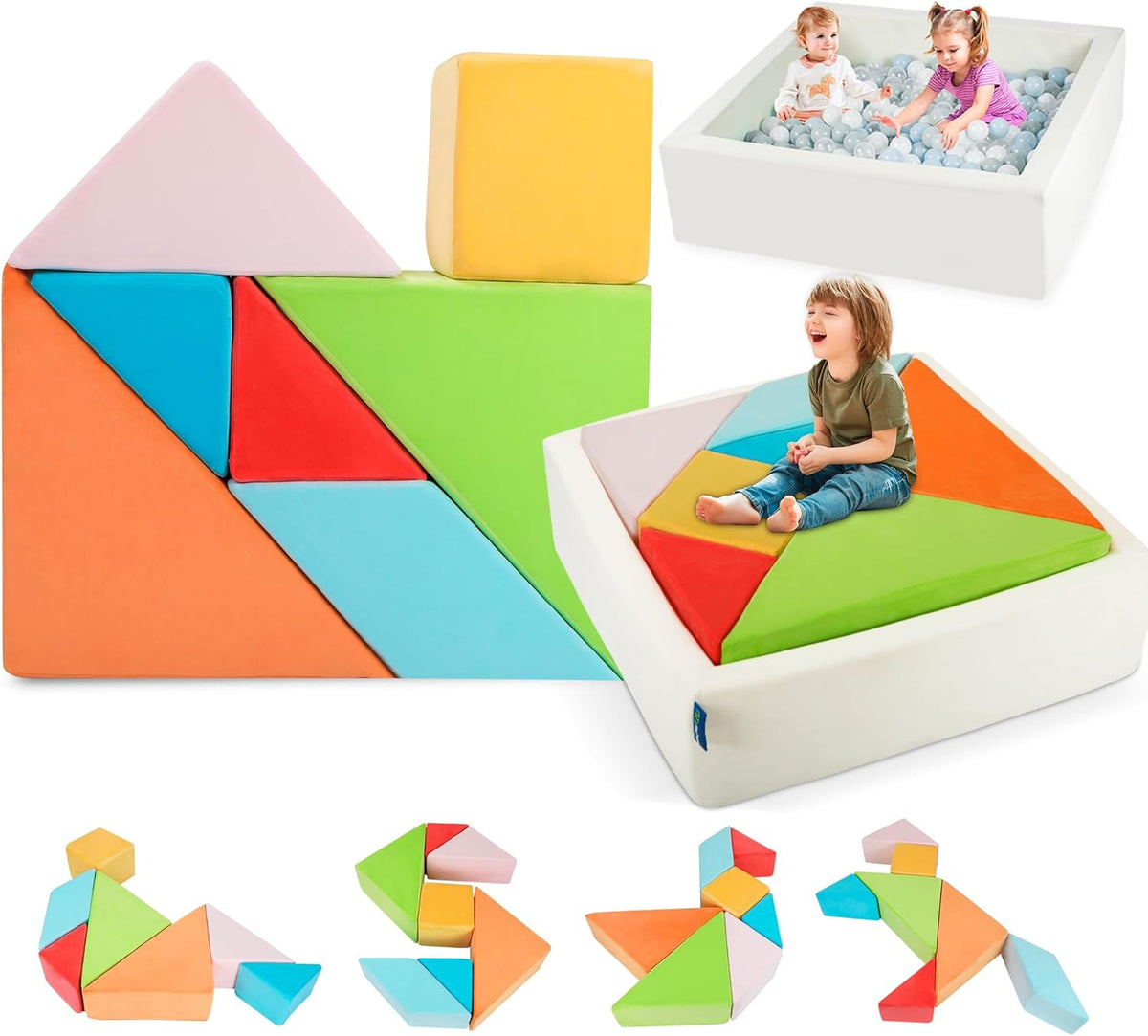 Kids Puzzle Playing Sofa