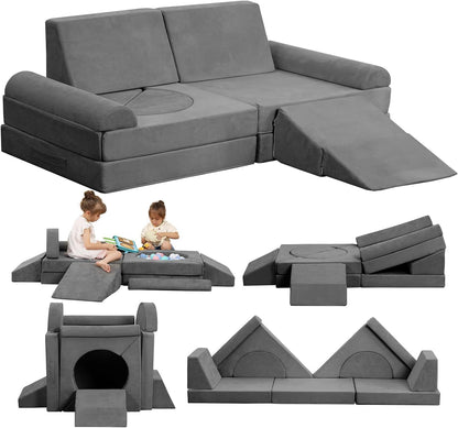 12PCS Modular Kids Play Couch
