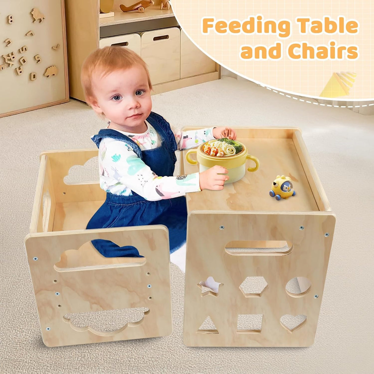 Toddlers Montessori Table and Chair Set