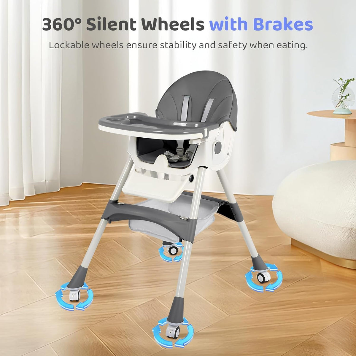 6 in 1 Convertible Baby High Chair