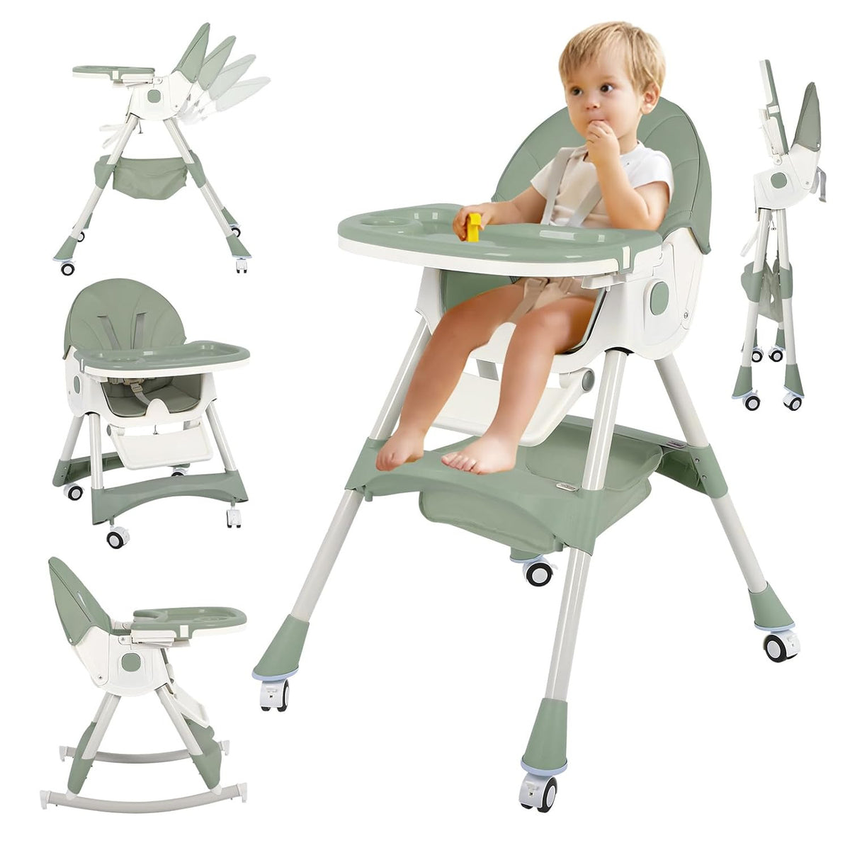6 in 1 Convertible Baby High Chair