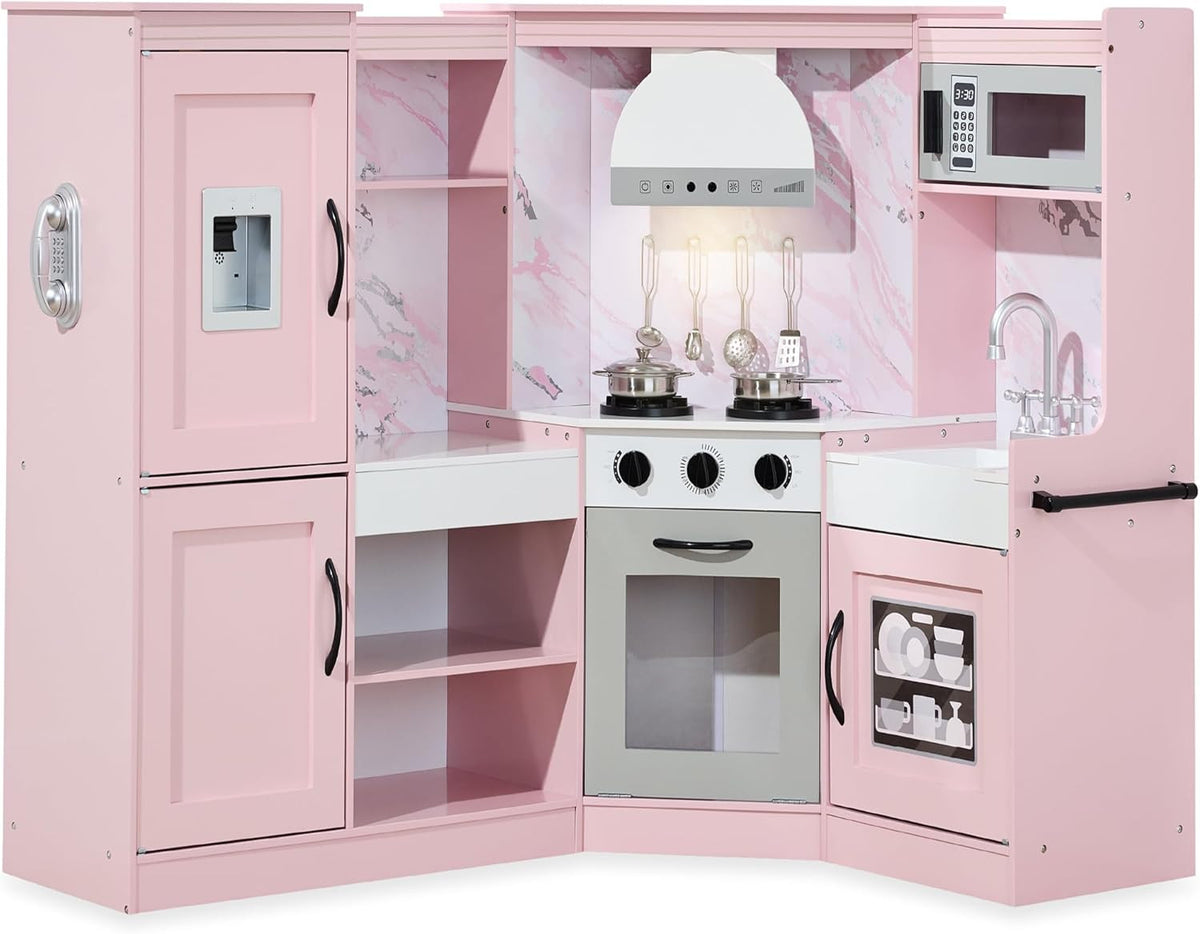 Wooden Kids Kitchen Playset