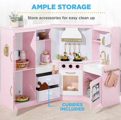 Wooden Kids Kitchen Playset