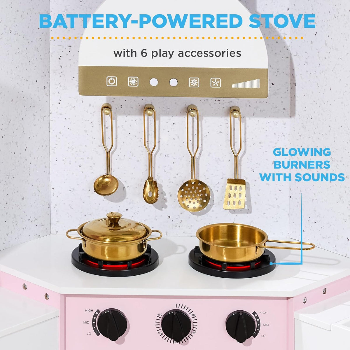 Wooden Kids Kitchen Playset