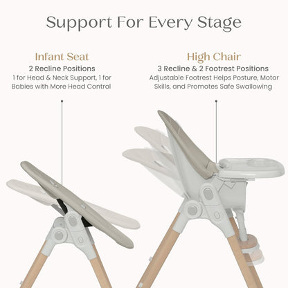 2-in-1 Baby High Chair