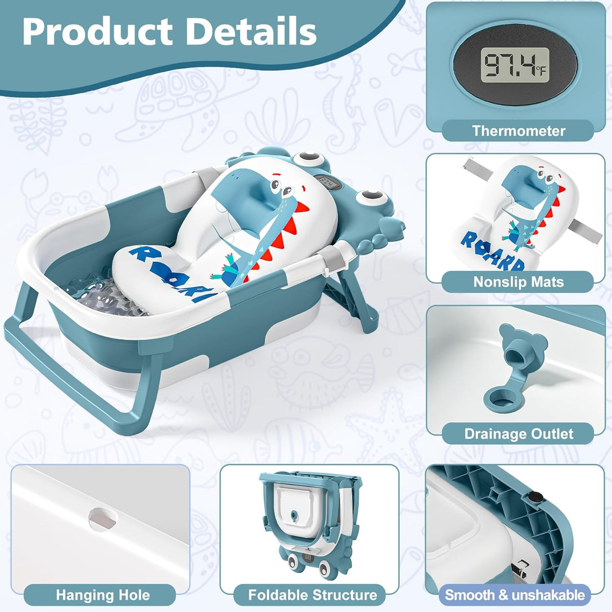 Collapsible Baby Bathtub