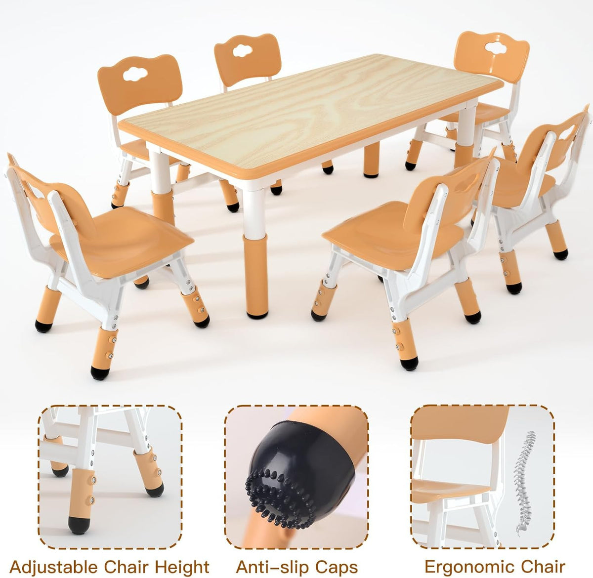 Kids Dinning Table and Chairs Set
