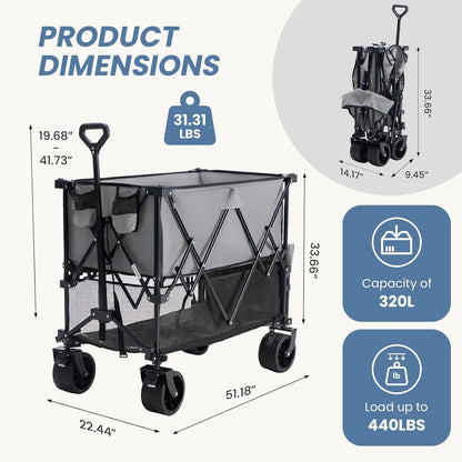 Collapsible Foldable Wagon Cart