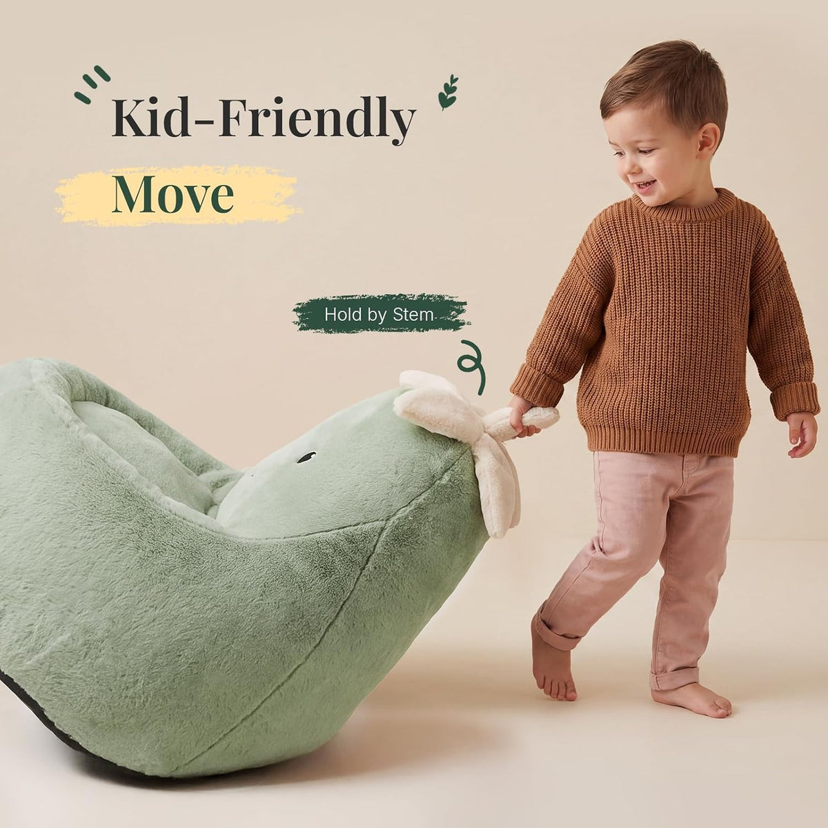 Egg Plant Kids Bean Bag Chair