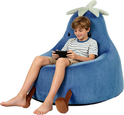 Egg Plant Kids Bean Bag Chair