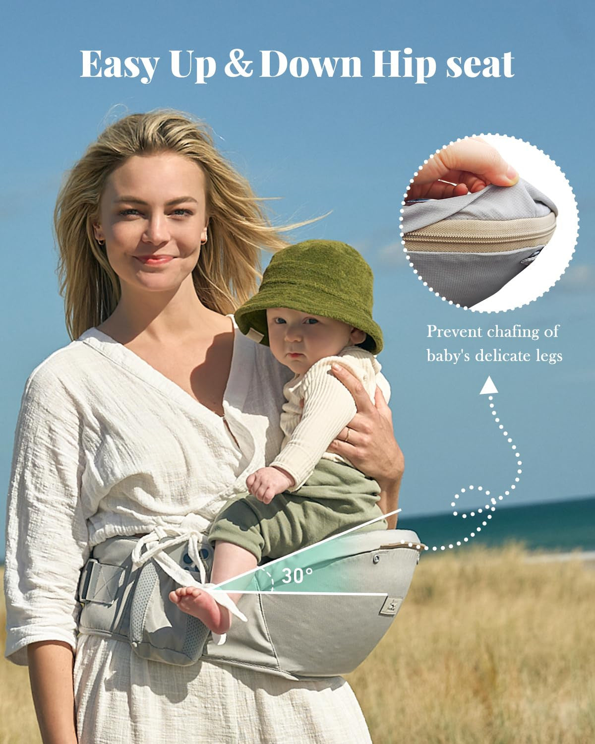 6-in-1 Baby Waist Carrier Hip Seat