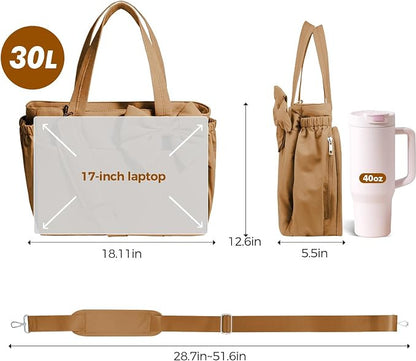Bow Tote Diaper Bag