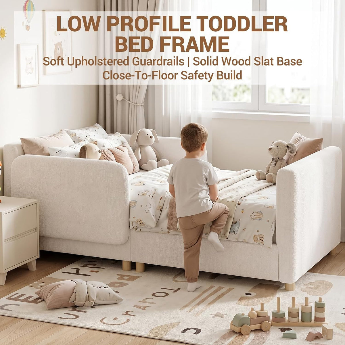 2-in-1 Convertible Toddler Sofa Bed