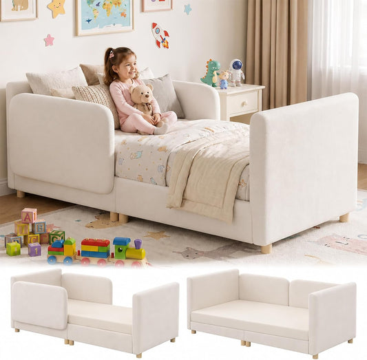2-in-1 Convertible Toddler Sofa Bed